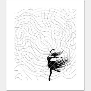 Ballet Dancer - the minimalist Posters and Art